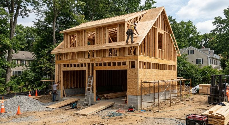 Attached Garage Construction in Summerville, SC