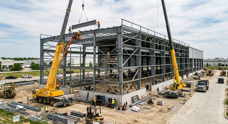 Commercial Garage Construction in Katy, TX