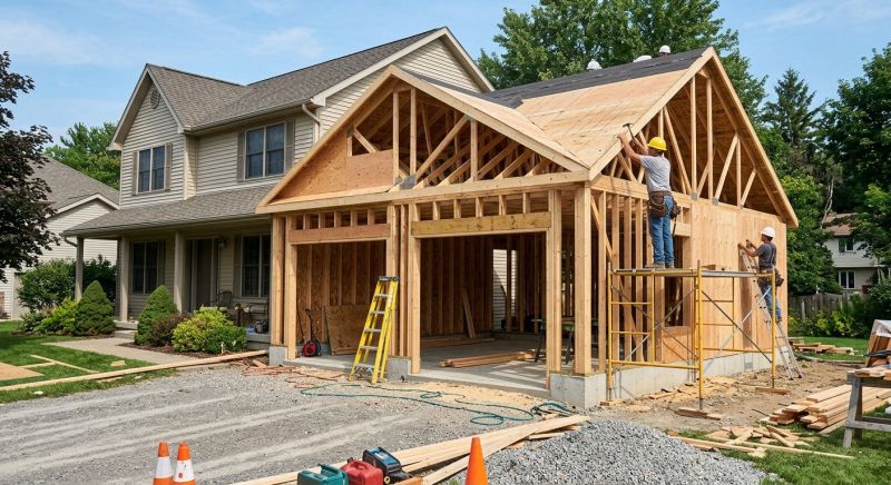 Detached Garage Construction in Katy, TX