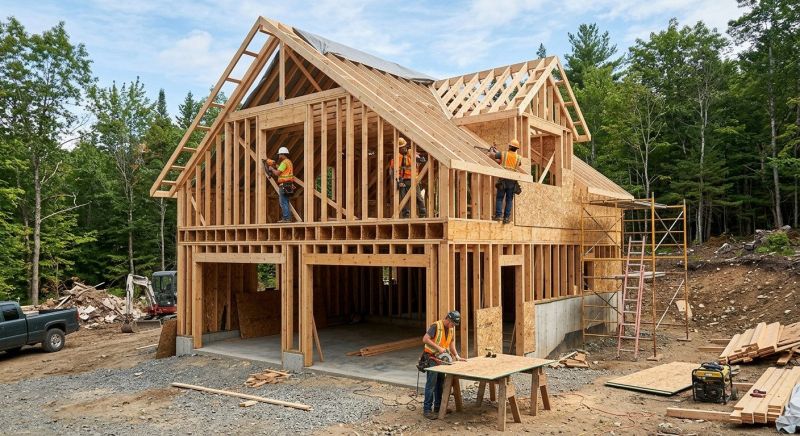 Two Story Garage Construction in North Charleston, SC