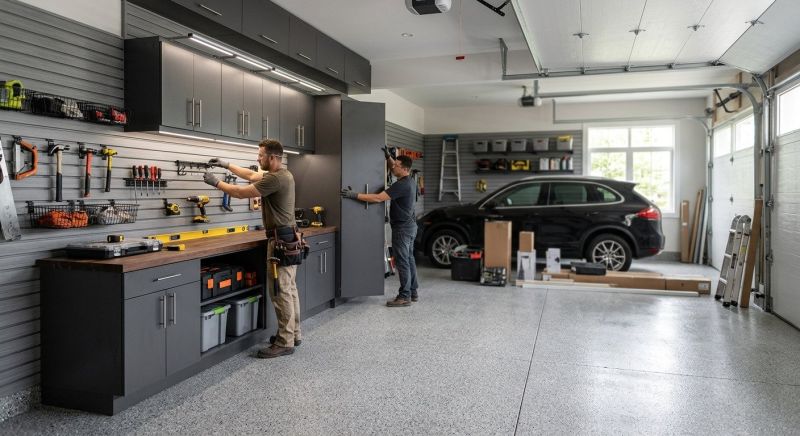 Wood Garage Installation in Houston, TX