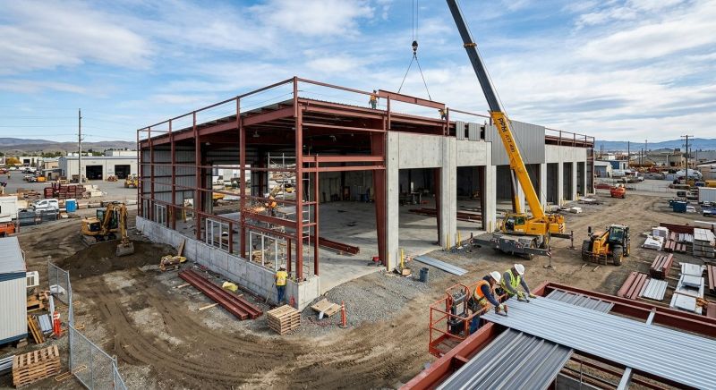 Warehouse Garage Construction in Pearland, TX